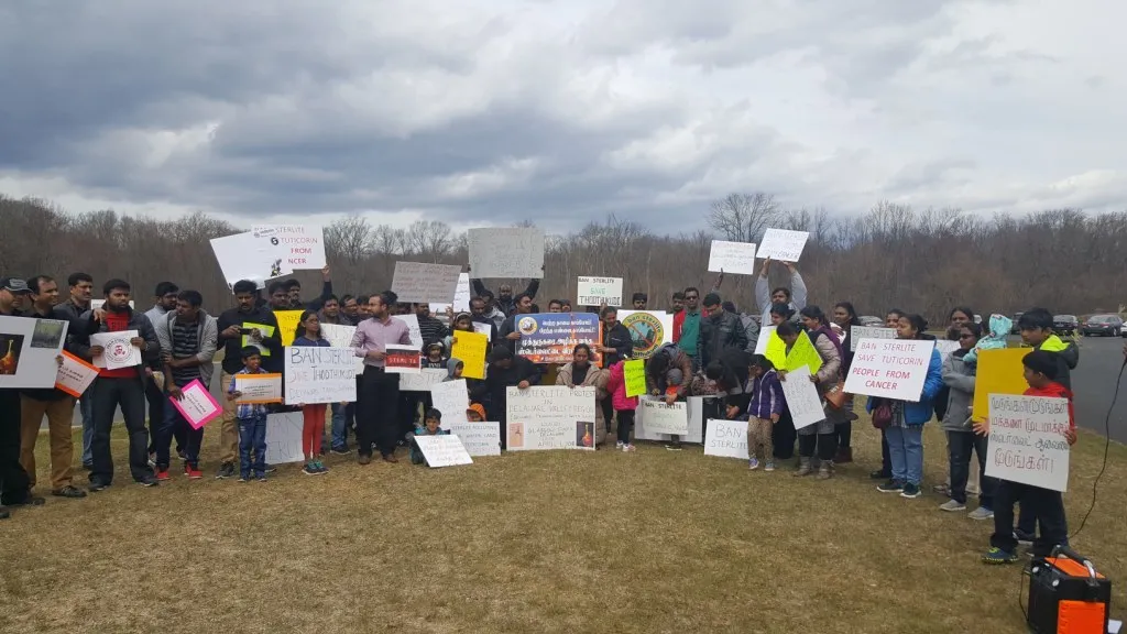 Sterlite protest at Delever 2